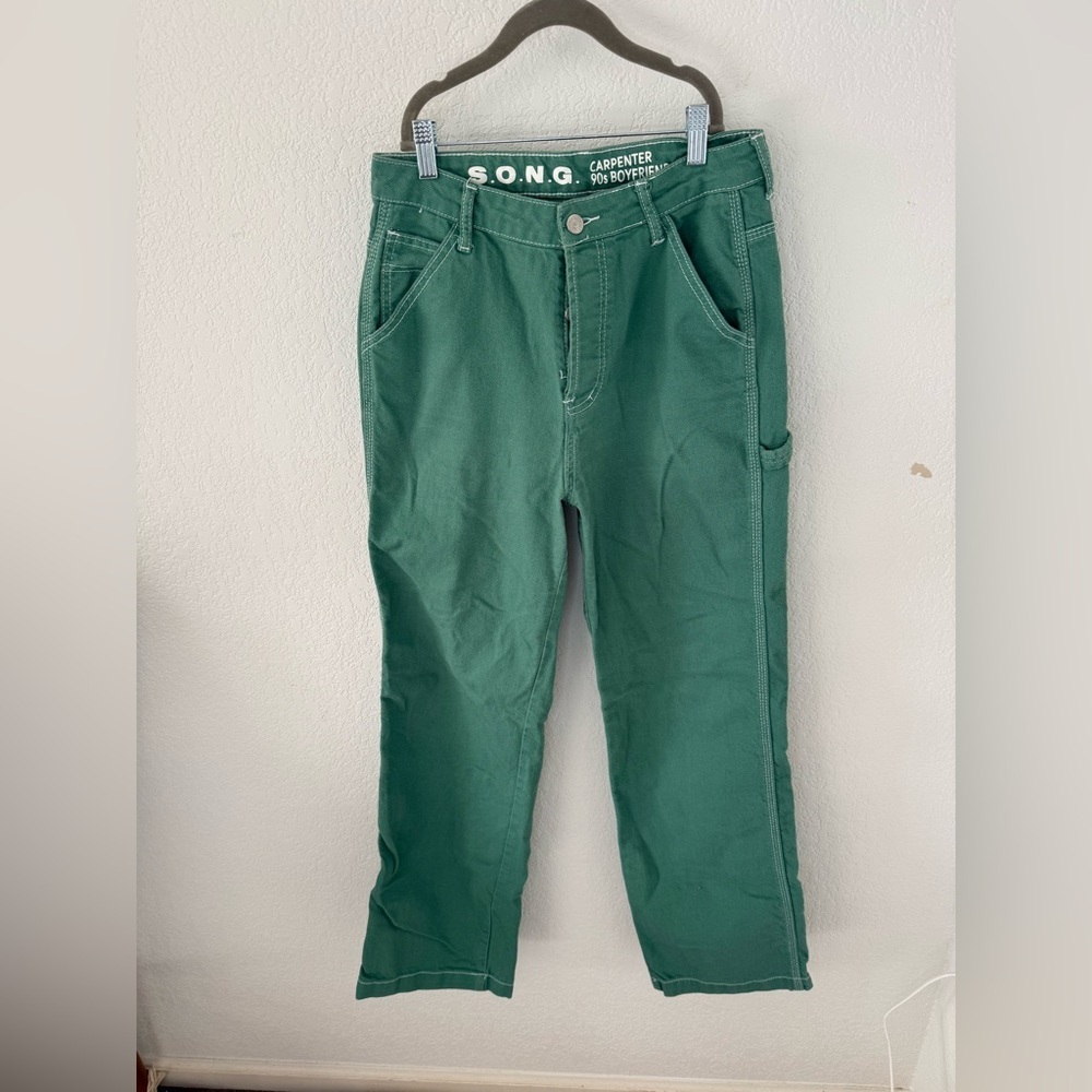 SONO Women's Green Straight Leg Pants